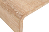Cresthill Oak Wood Art Deco Coffee Table - Elegant Design, Brushed Finish & 200 lbs Capacity, 48" W
