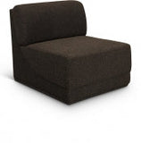 Ollie Boucle Fabric Upholstered Armless Modular Chair