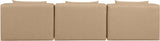 Cube - Modular 3 Piece Armless Sofa - Tan