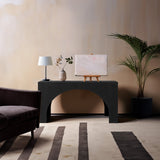 Arch Console Table - Stylish Art Deco Design for Living Rooms, Durable Solid Wood, Modern Elegance