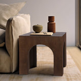 Arch End Table - Stylish Art Deco Design for Modern Living Rooms, Durable Solid Wood Construction