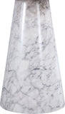 Omni Contemporary 20-Inch Round End Table with Sculptural Base for a Luxurious Living Space Upgrade