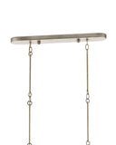 Grand Lotus Oval Silver Chandelier