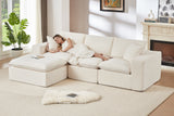 ZORVA 108" 4-Seater Sofa with 1 Ottoman
