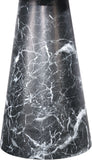 Omni Contemporary 20-Inch Round End Table with Sculptural Base for a Luxurious Living Space Upgrade