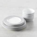 Ornament Black 12pc Dinnerware Set