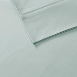 100% Organic Cotton 18" Deep Pocket Sheet Set, Aqua Blue