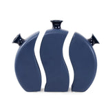Delft Blue 3 Piece Floral Vase