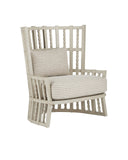 Norene Gray Wing Chair, Demetria Parchment