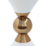 Malia Sculptural Iron End Table with Artsy Design for a Stunning Contemporary Living Space
