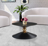 Malia Sculptural Iron Coffee Table - Contemporary Artistry for a Stunning Living Room Display