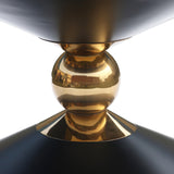 Malia Sculptural Iron Coffee Table - Contemporary Artistry for a Stunning Living Room Display