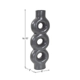 Graphite Link Vase - Large