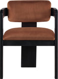 Sacha - Velvet Dining Chair With Black Base (Set of 2)