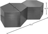 Hexagon Modular Coffee Table - Stylish Iron Design for Modern Spaces, Perfect for Entertaining & Decor