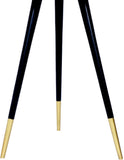 Reflection Iron End Table with Mirrored Top & Gold-Tipped Legs - Modern Minimalist Charm for Any Room