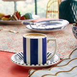 Spode Steccato Bold Espresso Cup & Saucer Set