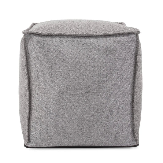 Square Pouf Panama Stone