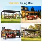 Aluminum Outdoor Pergola with Independent Louvered