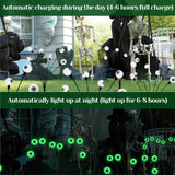Solar Halloween Eyeball Lights Outdoor, 8 Pieces Led Eyes