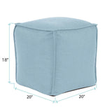 Square Pouf Sterling Breeze