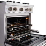 ZLINE 30" Select Dual Fuel Range Gas Cooktop Electric Convection Oven Stainless Steel HDR30