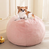MAXYOYO 2-in-1 Kids Bean Bag Chair, Convertible Kids Bean Bag into Floor Bed (Pink)