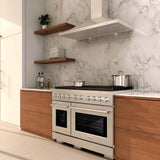 ZLINE 48"Gas Range, Convection Gas Oven , DuraSnow® Stainless Steel, SGRS-48