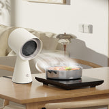 Ciarra HOOD TO GO Portable Mini Desktop White Range Hood Ivory Mist