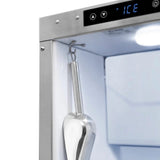 ZLINE 15" Touchstone Clear Cube Ice Maker Drain Pump Panel Ready Door Black Matte Door ICCDPZ-15-MB