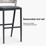 PURPLE LEAF Outdoor Bar Stool Set of 6, Wicker Chairs Bar Chairs with Cushion, All-Weather Patio Furniture kitchen stools