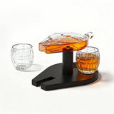 Galactic Cruiser Birthday Gifts for Men Dad, Galaxy Spaceship Whiskey Decanter Sets