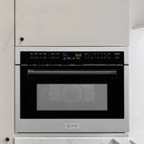 ZLINE 24” Convection Microwave, Stainless Steel, Black MWOZ-24-SS-MB