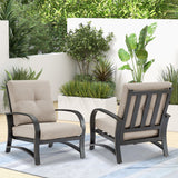 Chamber 3 pieces Outdoor Bistro Sets with Fixed Chair