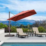PURPLE LEAF Best Value Cantilever Patio Umbrella with Left-Right Tilt and 360° Swivel Outdoor Umbrellas