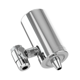 Sodafizz Faucet Water Filter System Stainless Steel FC-06, 360° Rotating Stainless Steel, 3 Months Long Lasting Tap Water Filter, Reduce Chlorine, 1 Filters