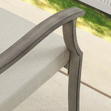 PEAKHOME Azur Patio Swivel Dining Chair with Sunbrella® Cushions Set of 2