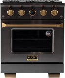 Kucht 30" Freestanding Dual Fuel Range Liquid Propane KXD30/LP