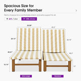 PURPLE LEAF Outdoor Teak Chaise Lounge Chair, Wood Grain Aluminum Outdoor Pool Lounge Chairs with Adjustable Backrest, Breathable Recliner for Patio, Poolside, Garden