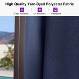 PURPLE LEAF Patio Cantilever Umbrella with Aluminum Offset Hanging for Pool Garden Deck