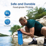 Sodafizz Gravity Water Bag for Portable Water Filter Straw,Recyclable flexible plastic pouches