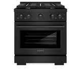ZLINE 30 in.Gas Range, Convection Gas Oven, Black Stainless Steel, SGRB-30