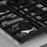 ZLINE 30" Paramount Gas Rangetop DuraSnow® Stainless Steel SRTS-30