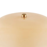 Textured Ceramic Table Lamp with Dome Glass Shade, Gold