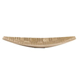 Textured Aluminum Elongated Gold Bowl- Small