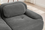 MIA 82'' Loveseat with 2 Ottomans