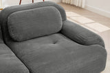 MIA 117'' 3-Seater Sofa with 1 Ottoman