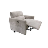 Modern Shelter Back Power Recliner, Light Grey*