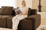 CORDELIA 117" 3-Seater Sofa with 1 Ottoman