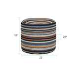 Captiva Navy Indoor Outdoor Tall Pouf